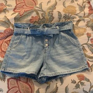 American Eagle Paper bag waist Jean Shorts size 6